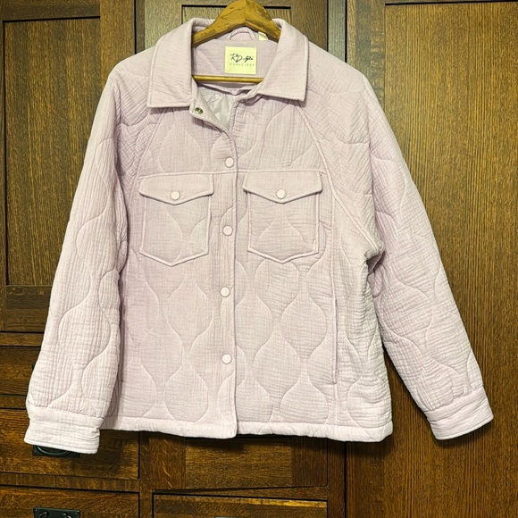 NWOT RD Style Lilac Trucker Quilted Shacket - Picture 3 of 8